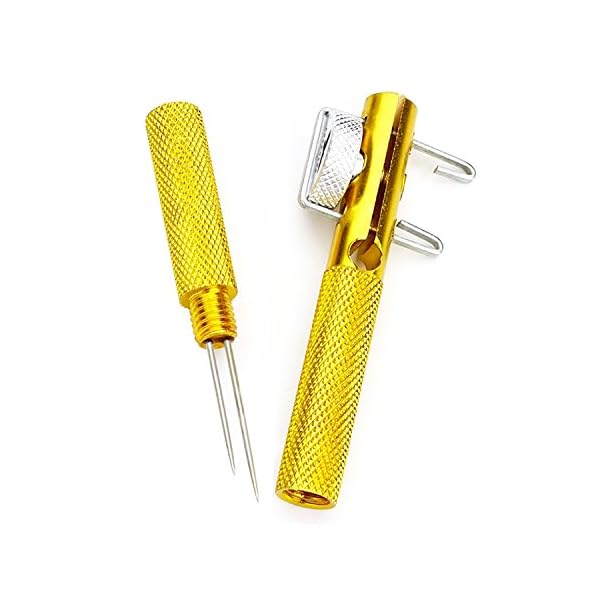 Manually-Fishing-Knot-Tying-Tool-Tier-Hook-Device-Strand-Knotter-Fishing-Line-Hook-Needle-Knots-Double-Headed-Fishing-Accessory-Piscator-Zone-Aluminum-Alloy-Fishing-Hook-in-Golden-golden-2pcs