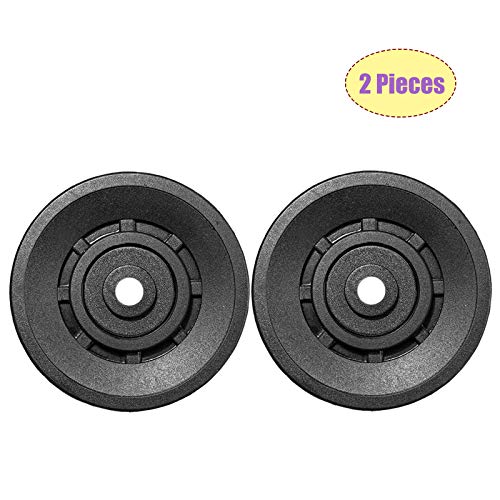 Stahl-Seilrolle-U-Nut-Riemenscheibe-Nylon-Kugellager-Schwarz-Riemenscheibe-Fitness-Kunststoff-Riemenscheibe-Lager-Riemenscheibe-Rad-Riemenscheibe-Kugellager-O90mm-Fuer-Gym-Fitnessgeraete-Ersatzteil-2P