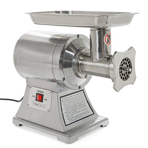 Ensue Meat Grinder Mincer, Stainless Steel Industrial Portable Electric 1HP FDA Certificated