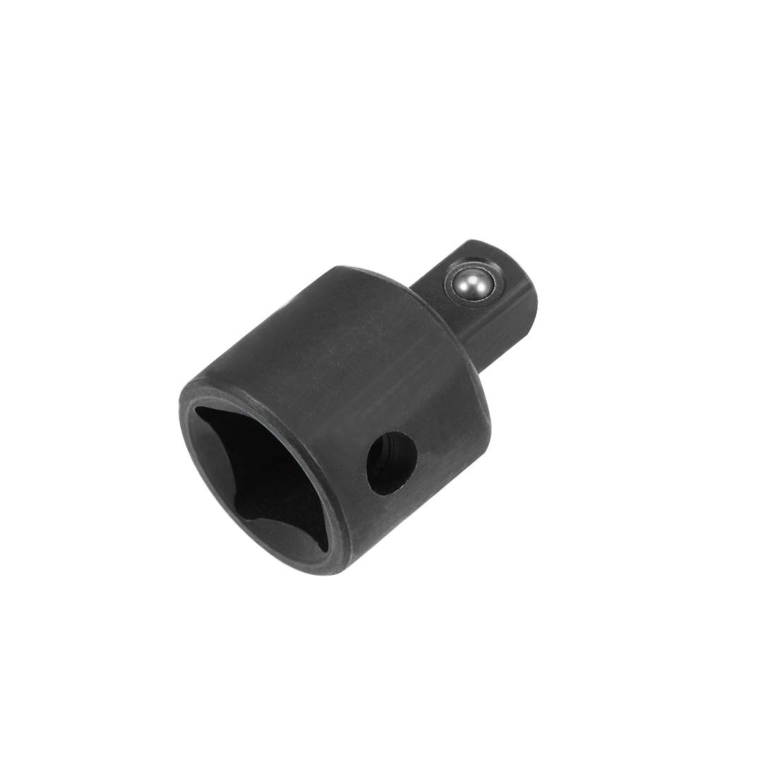 sourcing map 3/8 Inch Drive (F) x 1/4 Inch (M) Socket Reducer, Female to Male, Cr-V (Black)