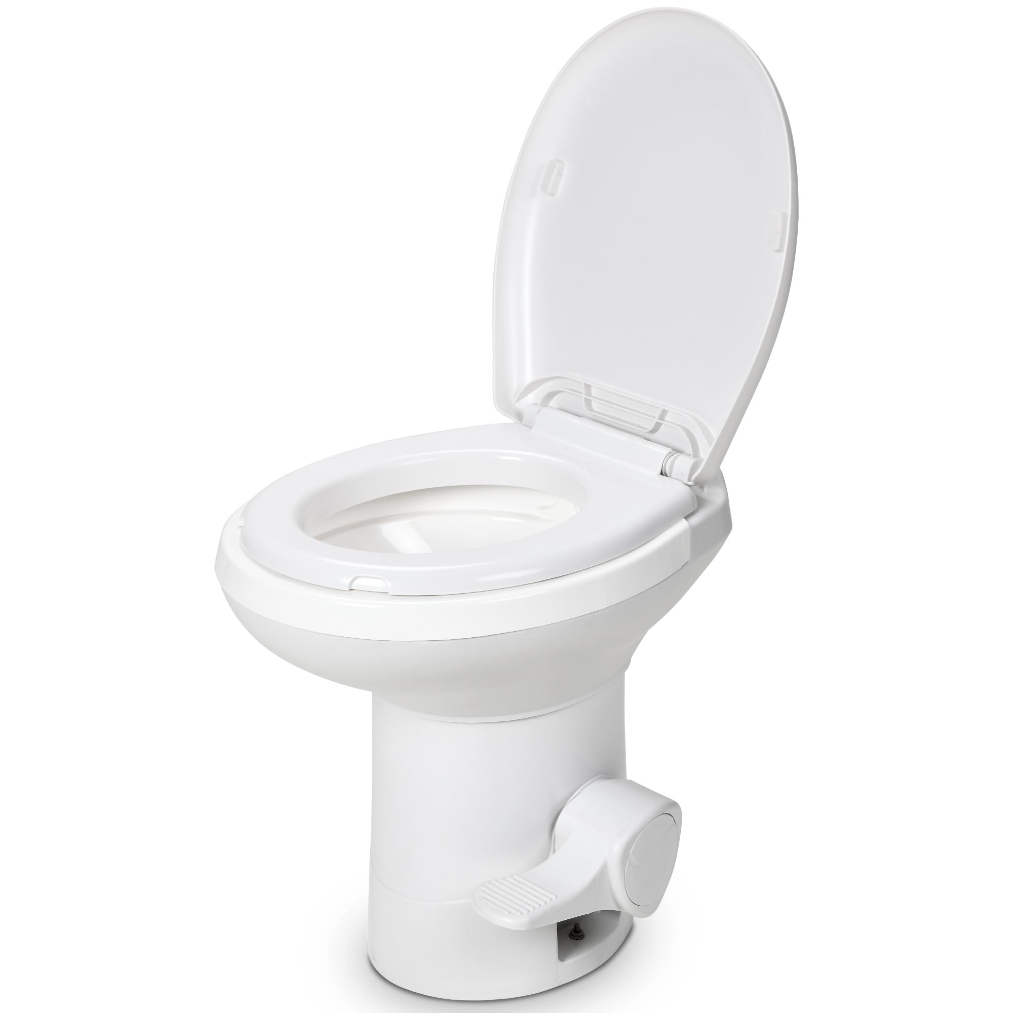 Photo 1 of YITAMOTOR RV Toilet, Gravity Flush Toilet with Foot Pedal Flush, High Low Profile Gravity Camper Toilet for or RV, Trailer, Car, Motorhome, Caravan Trip