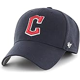 '47 MLB Team Color Primary Logo MVP Adjustable Hat, Adult One Size Fits All - Cleveland Guardians - Navy