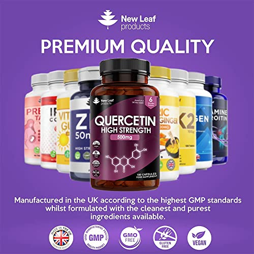 Quercetin 500mg High Strength Antioxidant Supplements (6 Months Supply