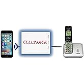 CELL2JACK - Cellphone to Home Phone Adapter, Make and Receive Cell Phone Call on Your landline Phone Free - Cell Phone to Lan