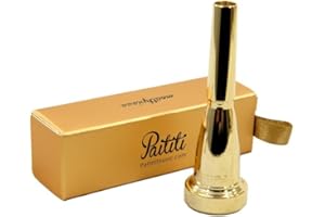 Paititi Gold Plated Rich Tone Bb 5C Trumpet Mouthpiece
