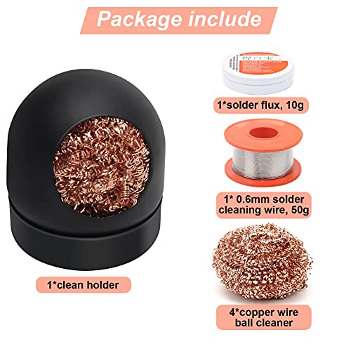 Soldering Iron Tip Cleaner Kit, Windspeed Nonslip Brass Soldering Tip