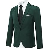 Cloudstyle Men's Suit Jacket One Button Slim Fit Sport Coat Business Daily Blazer