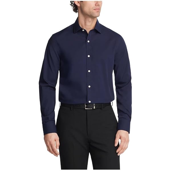 Amazon.com: Tommy Hilfiger Men's Dress Shirt Regular Fit Washed : Clothing,  Shoes & Jewelry