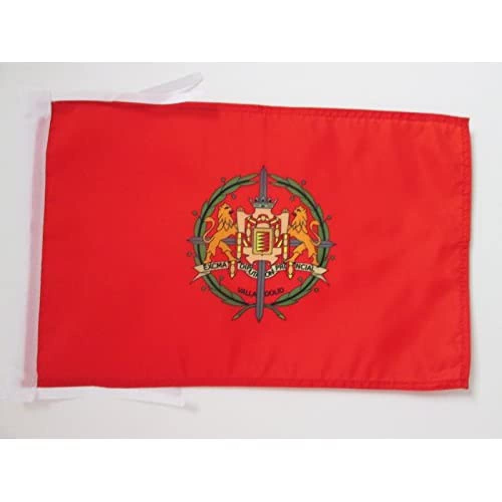 AZ FLAG - Province of Valladolid Flag - 18'' x 12'' - 100% Polyester Valladolid Small Banner with Two Cords - Fade Resistant - Vivid Colors - 18x12 in - 45x30 Cm — image 1