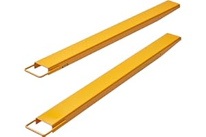 BestEquip Fork Extensions, 60inch Length Pallet Fork Extensions, 4.5inch Width Forklift Extensions, Heavy Duty Steel Pallet F