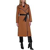 T Tahari Women's Elaine Boiled Combo Wool Coat