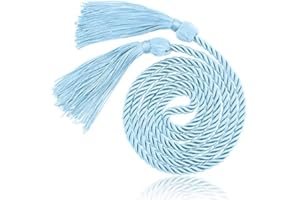 BTMOOZ Blue Graduation Cords 2024, Graduation Honor Cord, Graduation Silk Rope Belt, Graduation Sash, 2024 Tassel Graduation, Blue String 66 Inches for Graduation Party Ceremonies