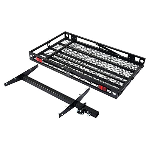 Goplus Hitch Mount Wheelchair Carrier, Mobility Scooter Loading Ramp, Heavy Duty Strong Hitch