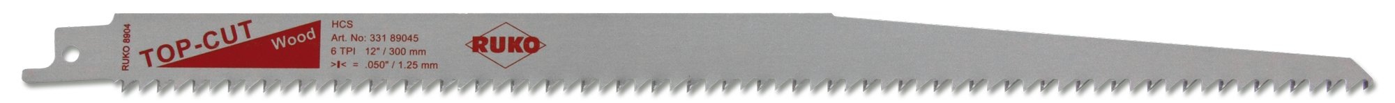 Ruko HCS Reciprocating Blade, Bright Finish, 300.0 mm Length, 18.0 mm Height, Pack of 5, R33189045