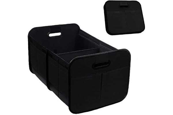 XINLIYA Car Trunk Organizer, Multi-Compartment Foldable Trunk Groceries Organizer, Collapsible Waterproof Premium Oxford Carg