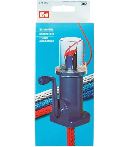 Prym Strickmühle Comfort Twist - Moulin à Tricoter Ergonomique Violet Pour Créer Des Tubes Tricotés Facilement