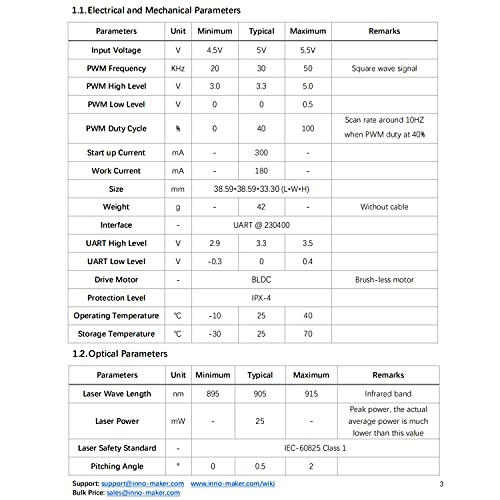 LiDAR LD19 TOF - Radar A 360° Per Robotica, Misurazione Distance Fino A 12m, Supporto ROS/ROS2 - Foto 14