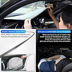 KUST Custom Fit Windshield Sun Shade for Mazda 3
