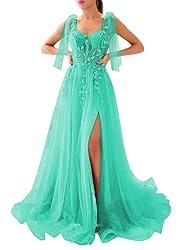 Dymaisei Sweetheart Lace Prom Dresses Spaghetti
