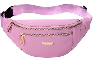 EVANCARY Fanny Packs Waist Bag for Women, Waist Pack for Travel Shopping Sports Cycling Running