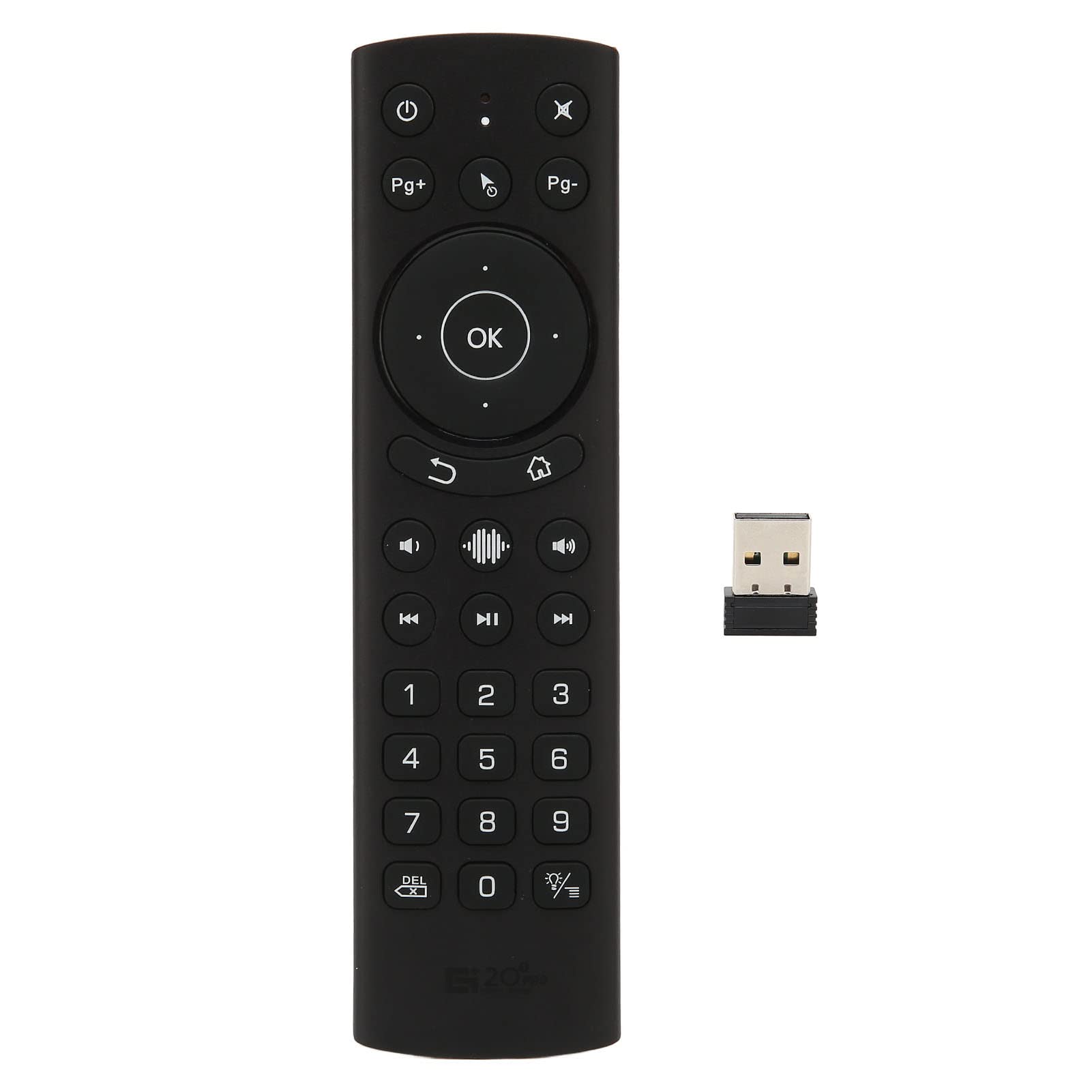 VBESTLIFE Bluetooth Voice Remote Control, Built in 6 Axes Gyroscope, Dual Mode 2.4G Backlit Voice Remote Control for TV Projector Computer(G20S PRO BT)