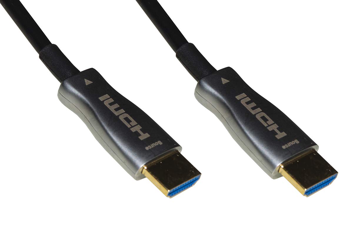 LINK LKCHD20F Fiber Optic Cable AOC HDMI 2.0, HDCP, Arc, EDID 4K@60HZ@4:4:4 Hybrid MT 20, Black