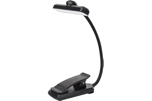 Bsdgeclogy 24 Led Rechargeable Book Light For Reading In Bed-Eye Caring 3 Color Temperatures,80 Hrs Runtime Lightweight Clip-On Lamp, Perfect For Kids, Book Lovers, And Student Gifts (Black, Rotating)