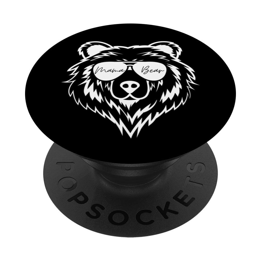 Mama Bear Cute Sunglasses Casual Fun PopSockets Swappable PopGrip