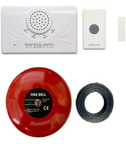 Milton's Bells Warehouse Door Chime And Siren Kit - Extra Loud Doorbell Chime And Siren Kit For Industrial Manufacturing Warehouses Loading Docks And Environments With Loud Machinery