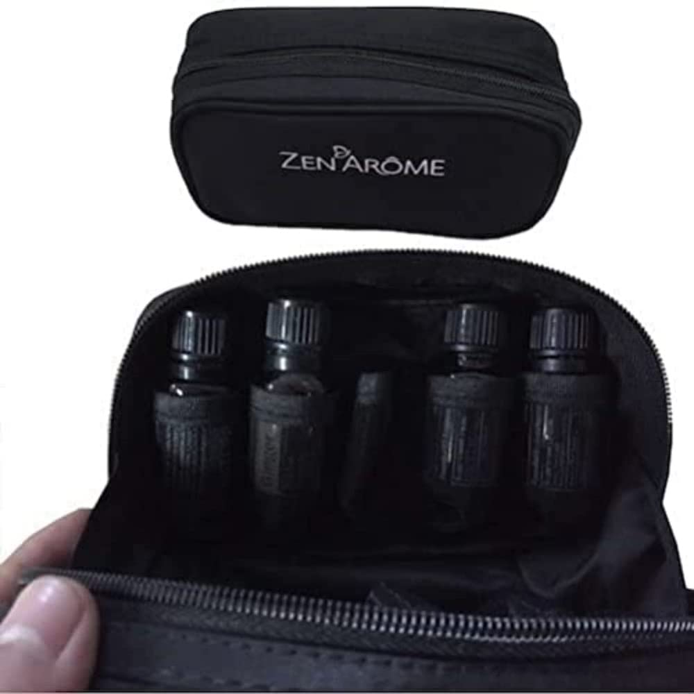 Zen'Arôme TRHE-BLACK Essential Oils Storage Bag, Polyester, One Size