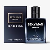 Men's Luxury Cologne with Cedarwood, Iris, Tonka Beans, Amber Notes, 55ml/1.87 FL.OZ, Long Lasting Perfume for Men, Blue Glass Bottle