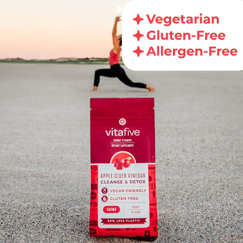 Vitafive Apple Cider Vinegar ACV Gummy Vitamins with The Mother