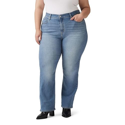 Levi's Women's 724 High Rise Straight Jeans (Also Available in Plus), (New) Eternal Indigo Mid, 39 Plus