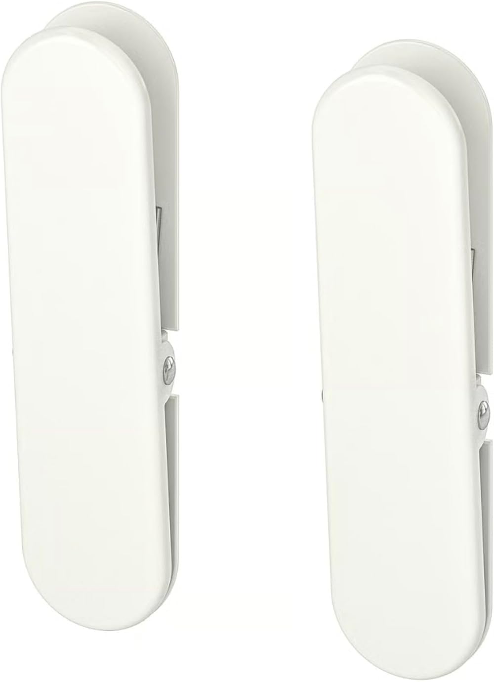 IKEA SKADIS 003.216.14 White Clips 2x8cm Steel Pegboard Hangers Set of 2