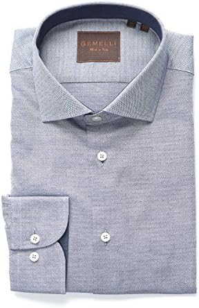 stafford fitted dress shirts Stafford Light Grey Twill Shirt