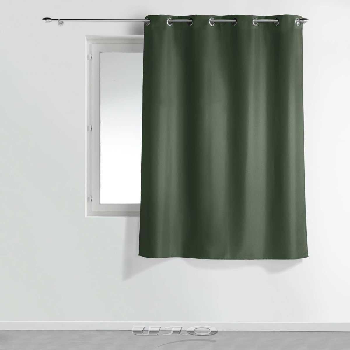 Douceur d'Intérieur 1609100 Curtains, Polyester, Khaki, 140 x 180 cm
