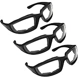 ZZM 3 Pair Motorcycle Riding Glasses Clear