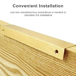 Cionyce 12 Pack Hidden Cabinet Pulls 5.9"/150mm