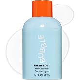 Bubble Skincare Fresh Start Gel Face Cleanser for Oily Skin, Travel, 50 ml | Daily Gentle Exfoliating Face Wash Unclogs Pores, Minimizes Shine, Refreshes Oily Skin Without Stripping Acne Prone Skin, PHA