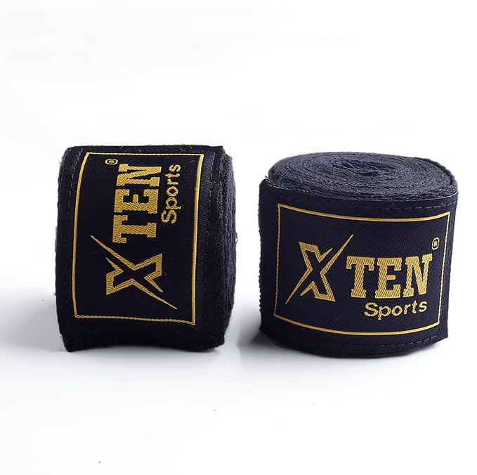 XTEN SPORTS Premium Hand Wraps and Wrist Wraps - 100% Cotton Boxing Wraps Men and Women - Lifting Straps and Wrist Straps for Gym and Fitness - Boxing Hand Wraps for Training and Sparring 4.5M