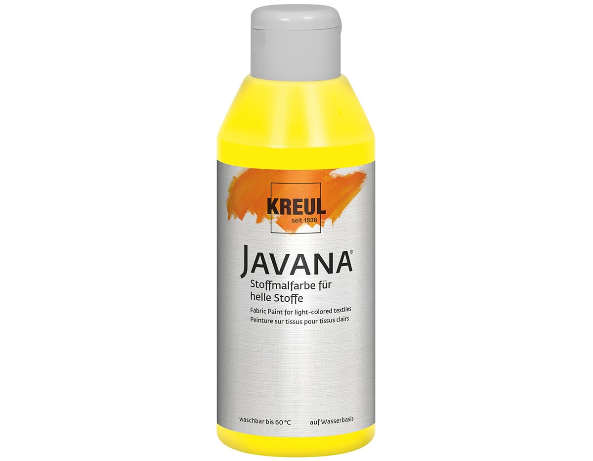 KREUL Javana fabric paint for light fabrics, brilliant colour with creamy character