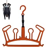 Wetsuit Hanger by C-Monsta | Quick Drying | Heavy Duty | Effective &amp; Versatile | Wetsuit Hanger for Wetsuit, Gloves and Boots. Perfect for Surfing, Paddleboards, Divers+. (V2 Orange)