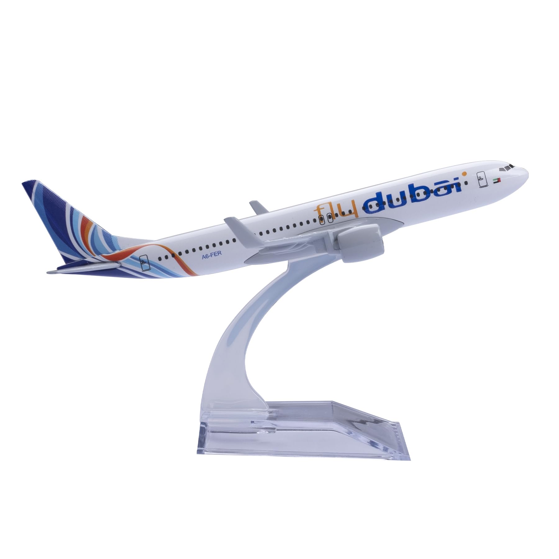 Bswath Model Plane 1:400 Scale Model Dubai B737 Model Airplane Diecast Airplanes Metal Plane Model for Gift