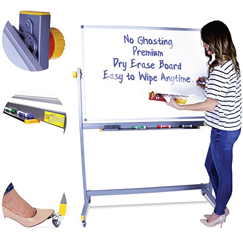 Rolling Whiteboard Mobile Whiteboard Dry Erase Board with Stand