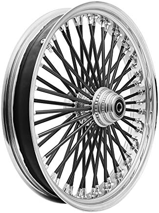 Ride Wright Wheels 23x3.5-50_CHR-Rm_STD-Np_GB-Sp_POL-Hb Fat 50-Spoke Original"Fat Daddy" Omega Wheel Gloss Black Gloss Black