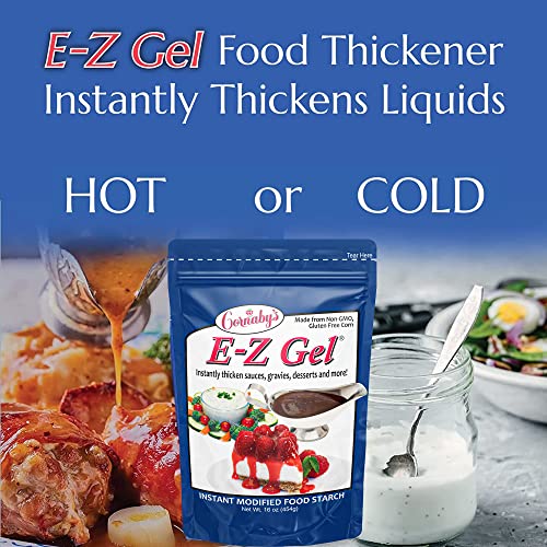 Cornaby's EZ Gel Instant Food Thickener, 16oz. (Pack of 1) Gluten