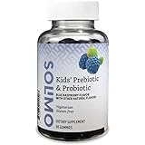 Amazon Brand - Solimo Kids' Prebiotic & Probiotic, 60 Gummies, 1-2 Month Supply