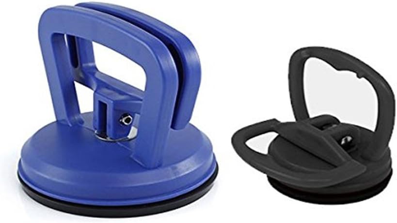 Car Dent Pullers|Vacuum Suction Cup|Paintless Dent Repair|Dents Remover for Pulling Automotive Car Hail and Door Ding Damage 1 full size blue and 1 small black (2 pack)