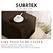 SUBRTEX Stretch Storage Ottoman Slipcover Oversize Spandex Elastic Rectangle Footstool Cover for Foot Rest Stool in Living Room (XL, Chocolate)