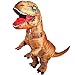  T-Rex Originals T-Rex Costume Inflatable Dinosaur Suit Halloween Adult Inflatable Costume (Brown) 